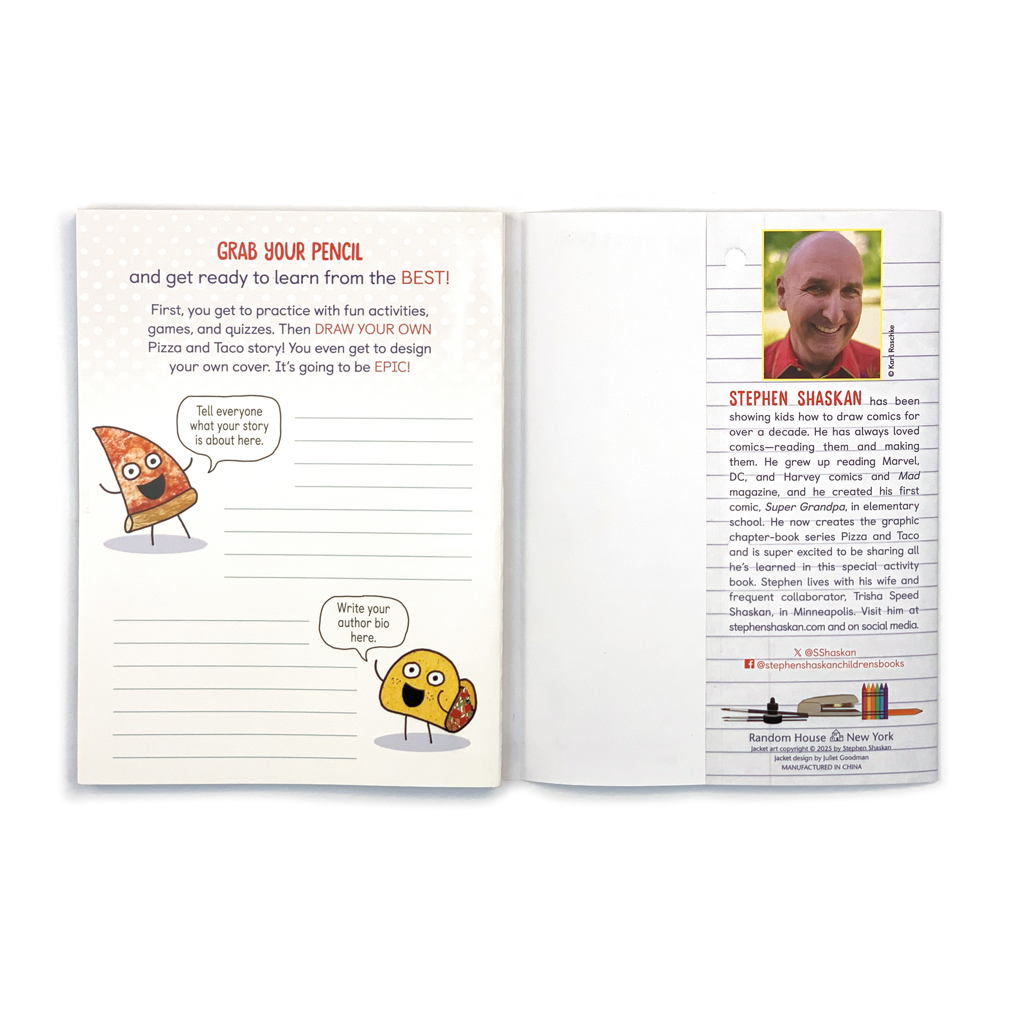 Pizza and Taco: Draw Your Own Comic! - Penguin Random House